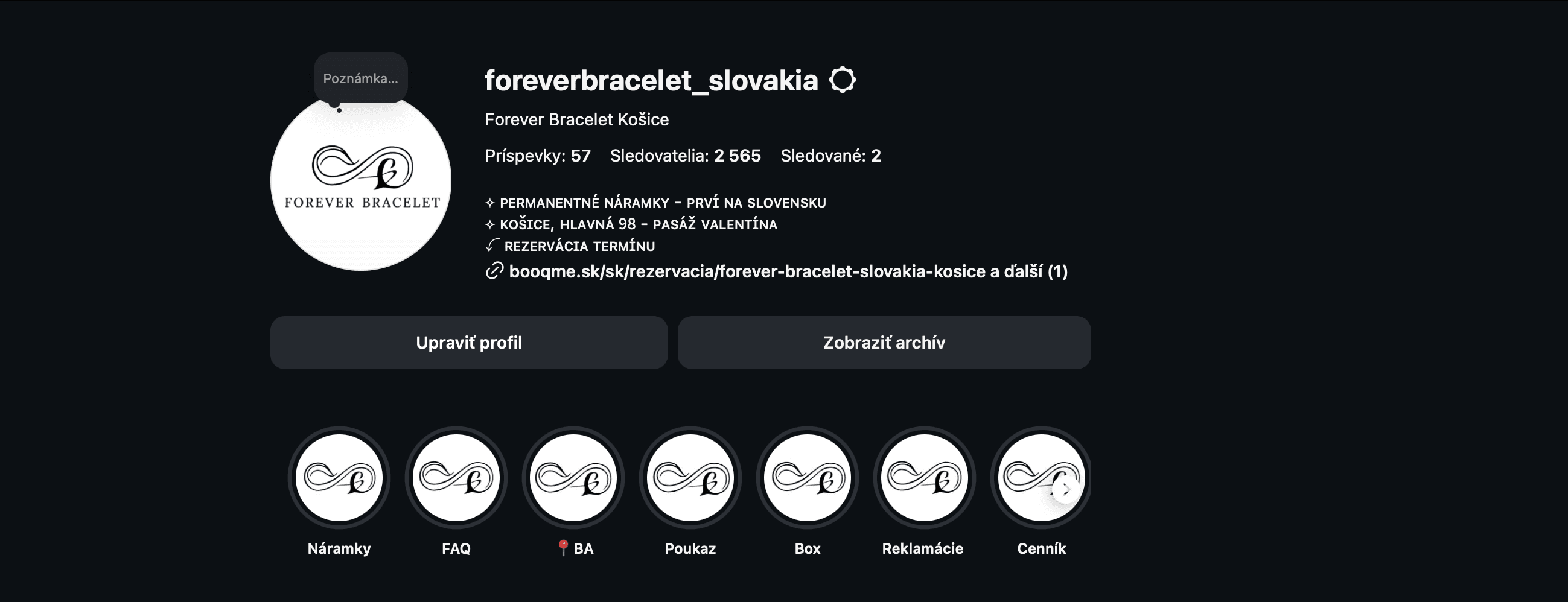 Forever Bracelet Slovakia